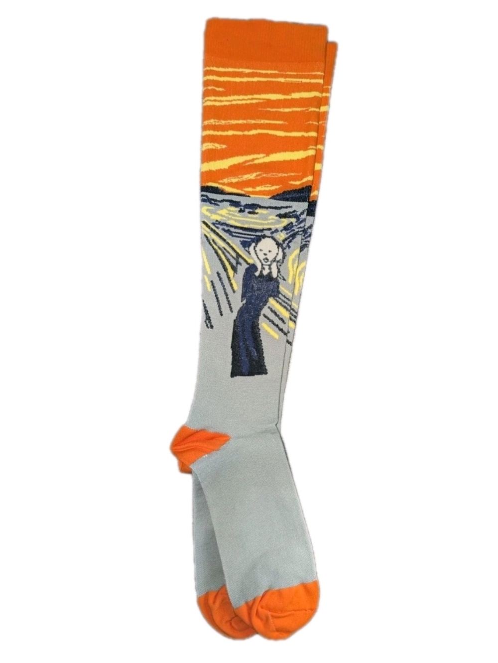 Edvard Munch The Scream Large / Extra Large Knee Socks New In Package Halloween